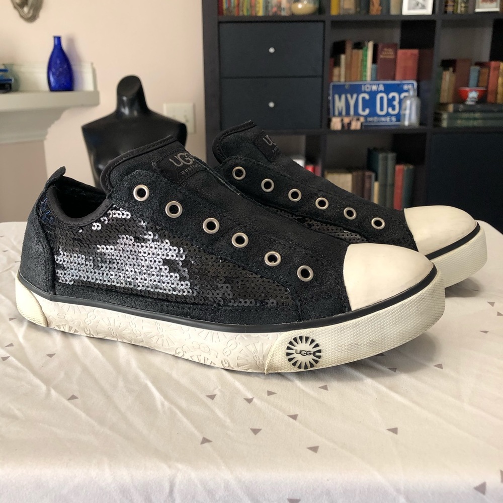 Ugg Australia Laela Black Sparkle Sneakers